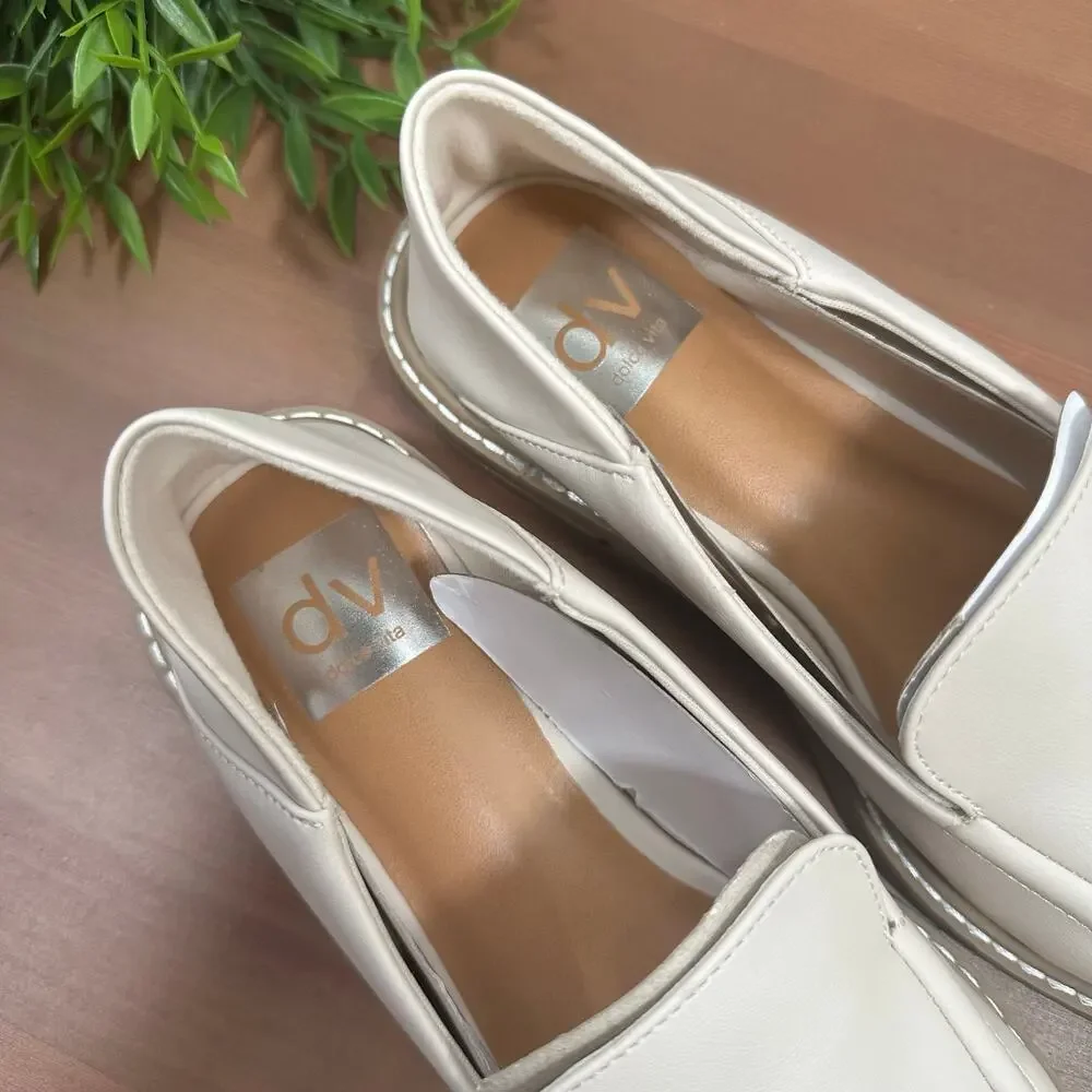 NWOT‎ DV By Dolce Vita Women's Flirty Ivory Loafers Size 6.5